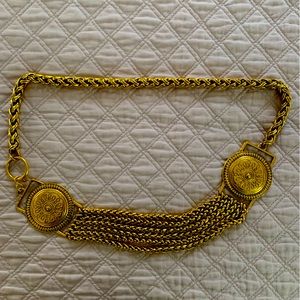 Stunning Artesian Gold Braided Rope Chain Belt 36” Must-Have Accent Piece